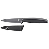 WMF Touch Messerset 2-teilig, Küchenmesser mit Schutzhülle, Messer Set Spezialklingenstahl antihaftbeschichtet, scharf, Kochmesser, Gemüsemesser, schwarz