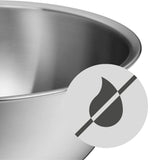 WMF Gourmet Schüsselset 4-teilig, Edelstahl Schüsseln für die Küche 0,75l - 2,75l, Rührschüssel Edelstahl, Salatschüssel, Servierschüssel, Cromargan, stapelbar