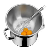 WMF Gourmet Schüsselset 4-teilig, Edelstahl Schüsseln für die Küche 0,75l - 2,75l, Rührschüssel Edelstahl, Salatschüssel, Servierschüssel, Cromargan, stapelbar